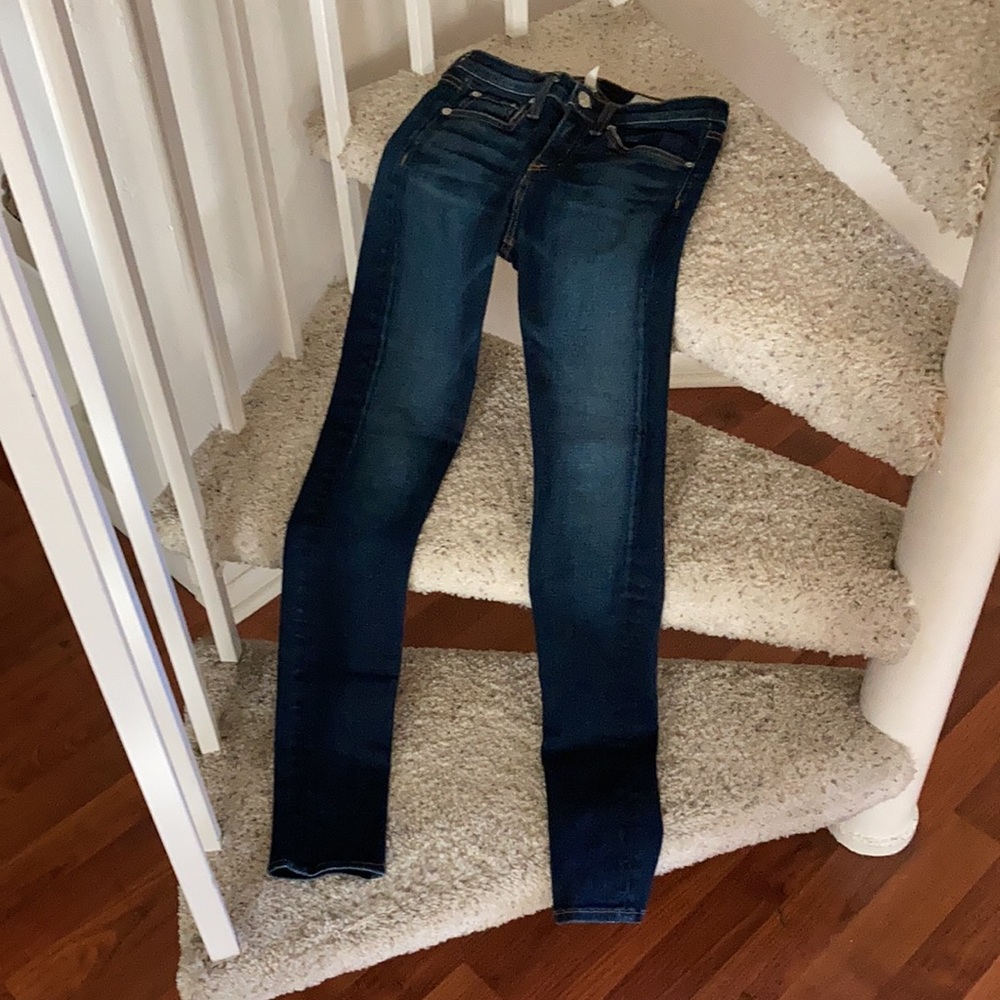 Rag & Bone High Rise Skinny Dark Blue Denim Jeans Sz.25